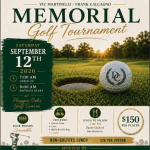 September 12th - Golfers and Luncheon